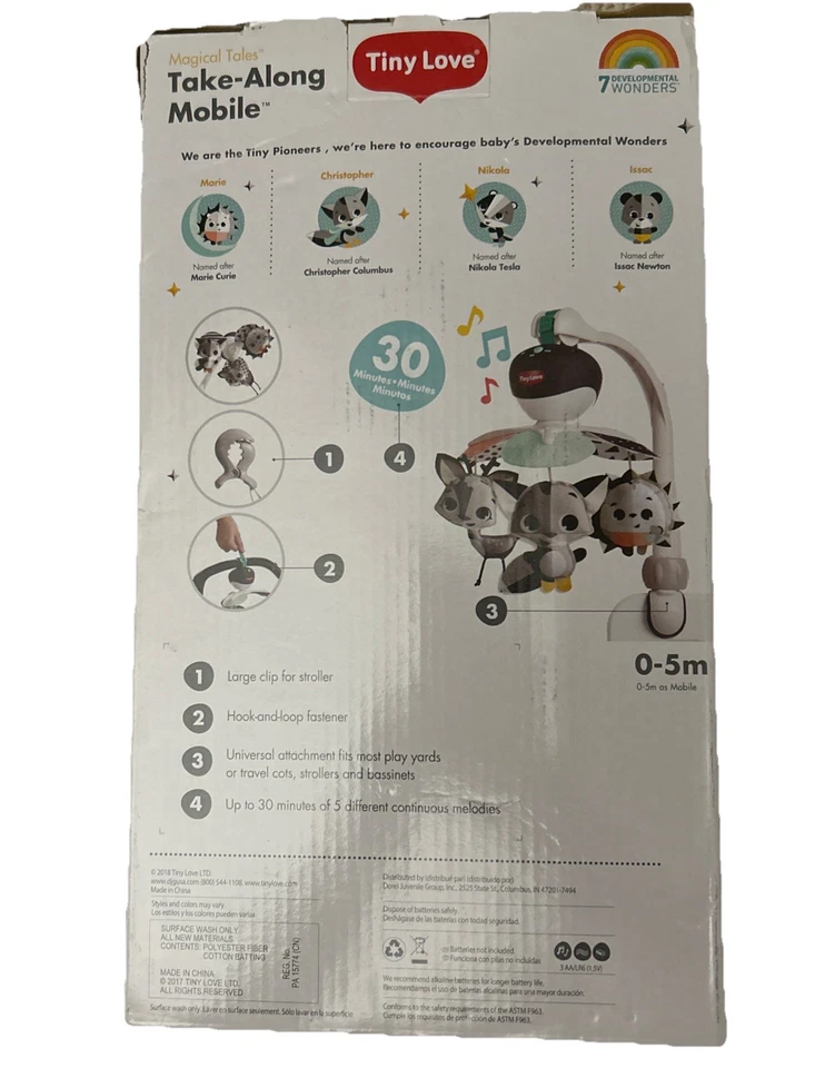 Tiny Love Magical Tales Take Along móvil 3 en 1 Foto 2 de 4
