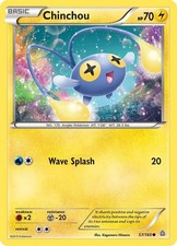 Chinchou #57/160 XY - Primal Clash Moderately Played Pokemon