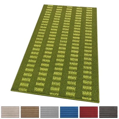 ARREDIAMO INSIEME S.R.L. Tappeto Cucina Morbido 3D Assorbente Antiscivolo Passatoia Bordata A Righe