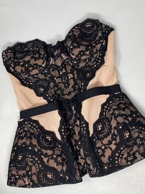 Agent Provocateur Matilda Brown Black Corset AP3 Medium