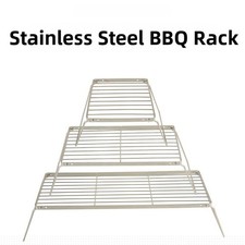 Stainless Steel Foldable Stove Rack for Camping Adjustable Height Design