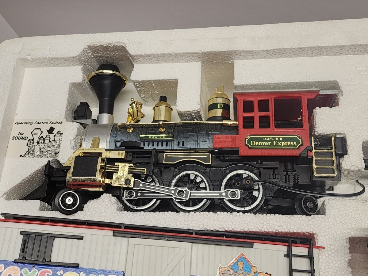 VTG RARE New Bright The Great American Express Railroad Train Set