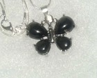 Gothic Onyx butterfly Sterling Silver 24” Necklace — photo 3
