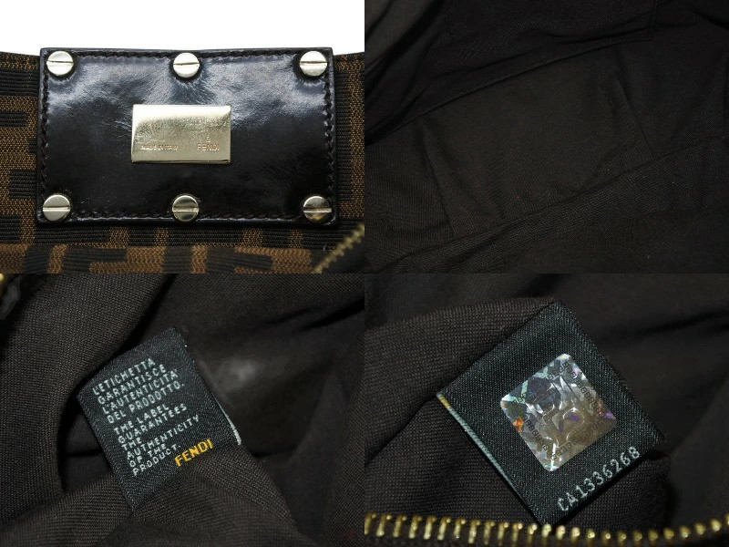 FENDI Handbag 8BR615 Monogram Pattern Canvas Leat… - image 8