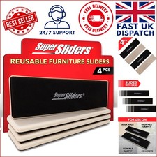 Reusable 4 PC Furniture Movers - Easy Sliders for Protecting Carpeted Floors