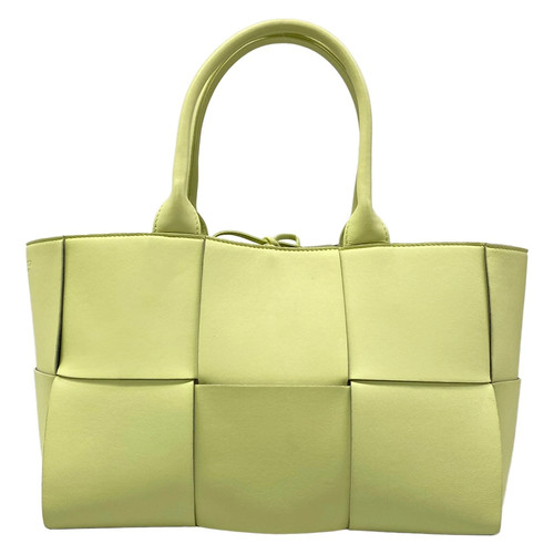 BOTTEGA VENETA Arco Tote Bag Light Green Leather Used