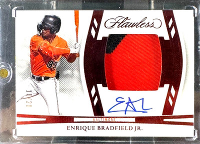 ENRIQUE BRADFIELD - Panini Flawless Ruby #DPH-EBJ /20 SSP!