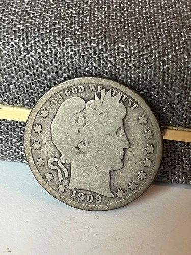1909 S Barber Quarter Dollar, G to VG