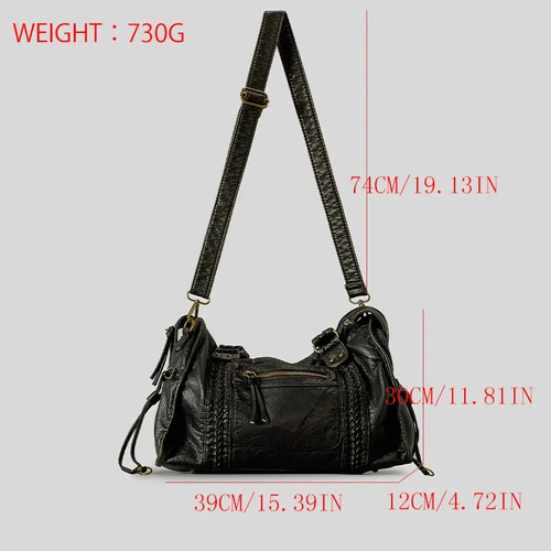 Handbag Y2K Vintage Large Capacity Shoulder Tote Hobo Travel Bag Adjustable AU - Picture 2 of 29