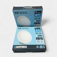 Parmida PLED-DISK5/615W4000K LED Disk Light 5/6" Ultra-Thin Trim Cool White