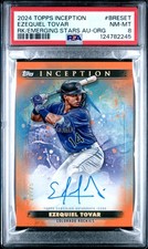2024 TOPPS INCEPTION BASE RC & EMERGING STAR AUTOS EZEQUIEL TOVAR 17/25 PSA 8