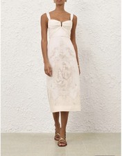 Zimmermann DRAPE MIDI DRESS Size 0 - CURRENT SEASON RRP $950
