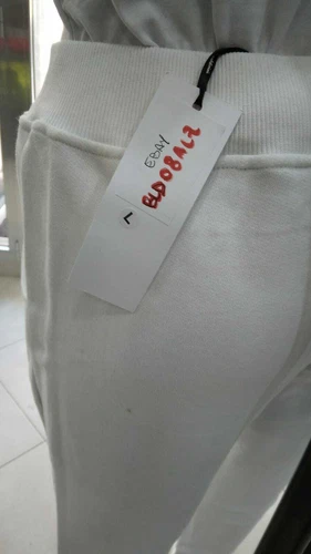 BALDININI SWEATPANTS men man white with black logo size L BLD08ALZ image 5
