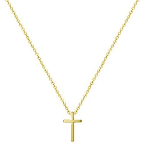 DeScount Tiny Gold Cross Pendant 