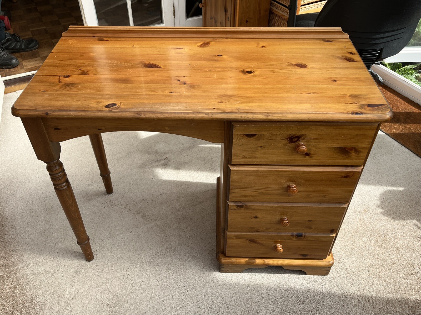 Ducal Antique Pine Victoria Desk Home Office Study Computer eBay