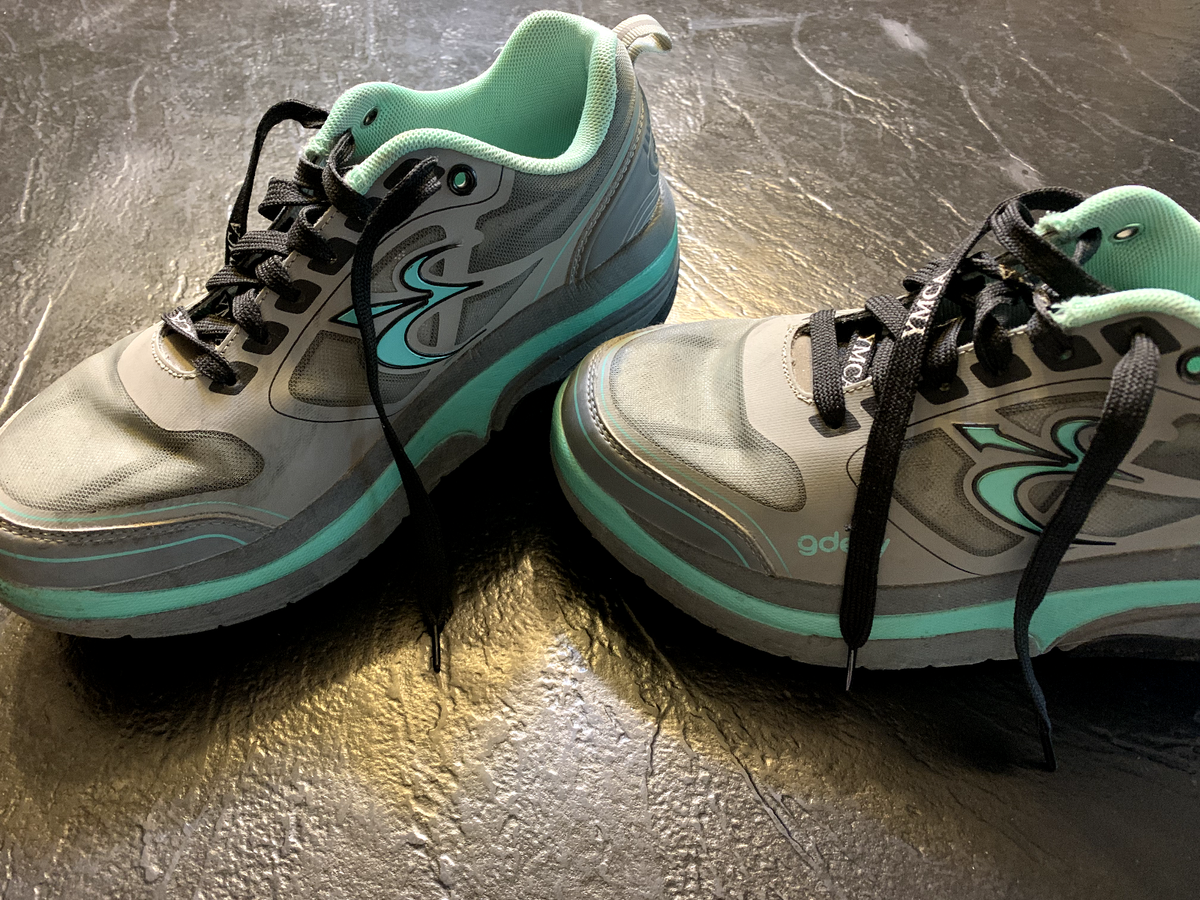 Gravity Defyer G-Defy Ion Mens Walking Shoes Grey Mint TB9022FGU-M Size 9 Gdefy Gravity Defyer Men main image 4