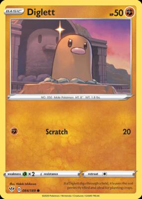 Pokemon Diglett (84/202) Darkness Ablaze NM | eBay