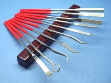 10 x THK Diamond coated Riffler FILE jewelry jewellery files set Grit 60 120 300