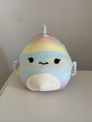 Costco Version Squishmallows Canda der Regenbogenfisch 5'' 12,5 cm Squishmallow sehr guter Zustand
