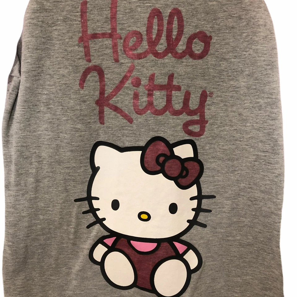 Hello Kitty Kids Youth 3/4 Sleeves Pink Gray Sleepwear - Image 4 of 4