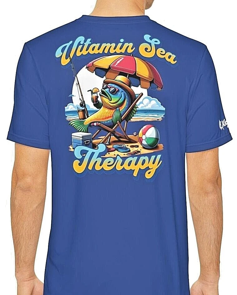 Lightweight Moisture Wicking Short Sleeve Fishing T-Shirt By Kick Fin Sportswear