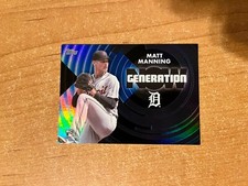 2022 Topps Update - Matt Manning - Generation Now Blue Parallel Insert RC