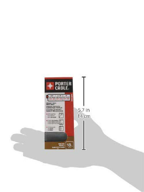 PORTER-CABLE 18 Gauge Brad Nailer Gun Nail 900 Pack Nails 3 Sizes Project Set