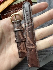 Vintage Watch Strap 18 mm  Leather Nos Top Quality V33