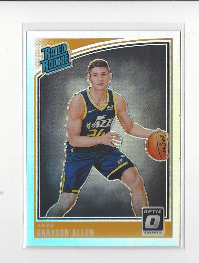 2018-19 Donruss Optic Holo Prizm #156 Grayson Allen RR RC Rookie Jazz Suns