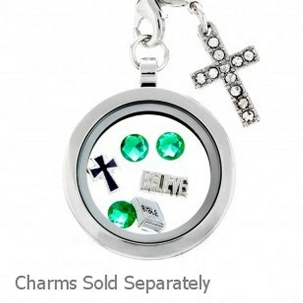 Una docena (12) medallones flotantes/vivos - al por mayor medallón de vidrio con dije joyería Foto 2 de 4