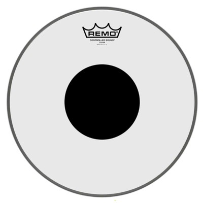 Remo Controlled Sound Clear with Black Dot 22'' Drumhead