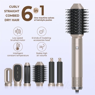 6 IN 1 Haarbürste Haarstyler, Airstyler, Lockenstab, Haarstyler, Hair dryer DHL