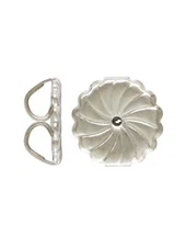 6pcs 7mm 925 Sterling Silver Premium Earring Backs l Swirl Secure Fit for Studs