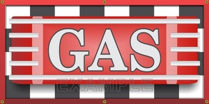 Gas Marquee Generic Gasoline Old Style Station Banner Sign Garage