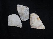 Authentic Indian Scrappers Arrowheads Set of 3 Missouri Scrappers.