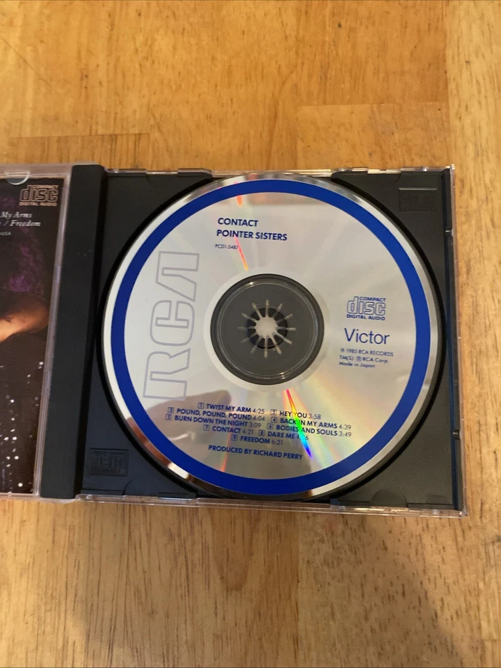 Pointer Sisters Contact US CD 1985 RCA Records Issue Md. In Japan For Sale In US — 第 4/4 张图片