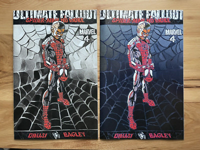 Ultimate Fallout #4 facsimile Shattered Variant set SPIDER-MAN