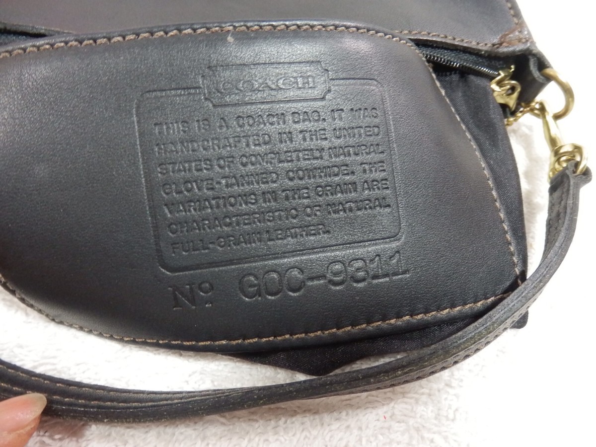 COACH Vintage Black Leather Bag # 9311 | eBay