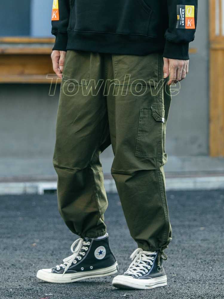 Asian Japanese Street Style Pants Couples Pants Hip Hop Loose