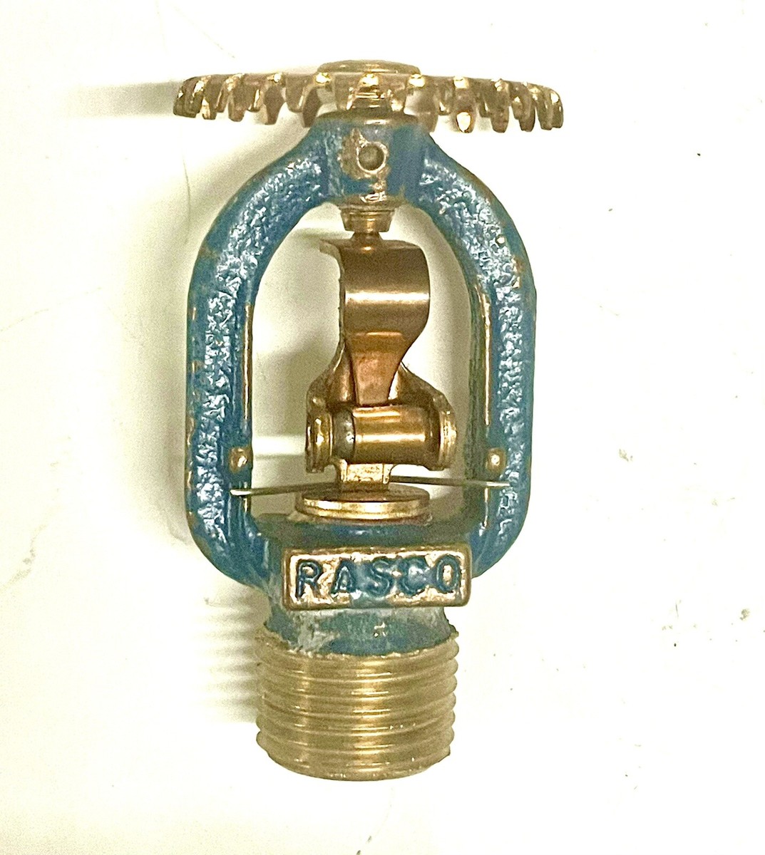 286*F Fusible Link Brass Upright Sprinkler, Rasco Reliable Model G 