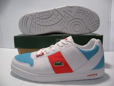 Lacoste emoción brillante Deportes Zapatillas Sneakers Hombres Zapatos  Blanco/Azul Talla 8.5 Nuevo | eBay