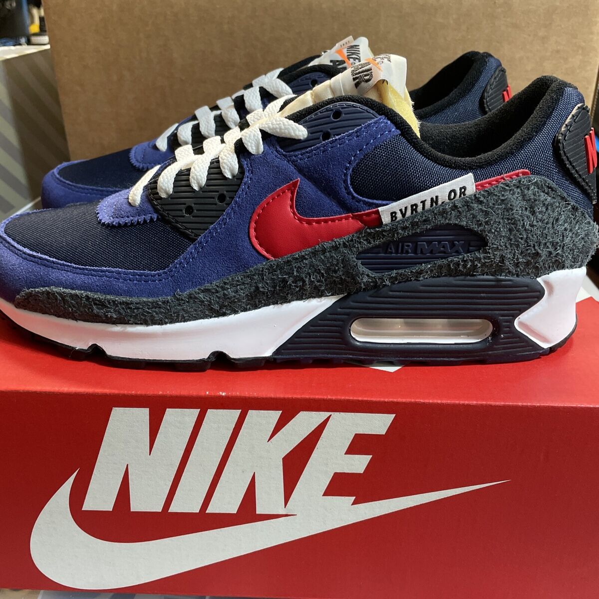 Size 9 - Nike Air Max 90 SE Running Club - Deep Royal DC9336 Size 9 - Nike Air Max 90 SE Running Club - Deep Royal DC9336