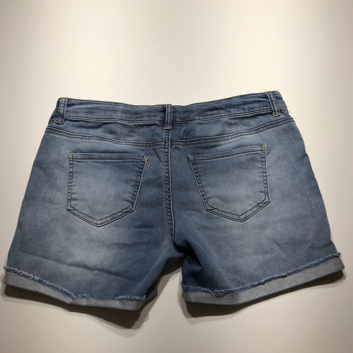 Hippie Girl Shorts Juniors Size 18 Snap Fly Teen Girl Denim Regular Rise  Midi