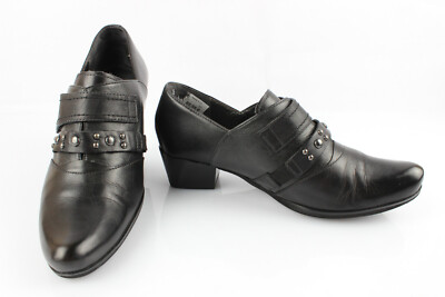 FUGITIVE Pumps Trotteurs Leder Schwarz T 37 Sehr Guter Zustand