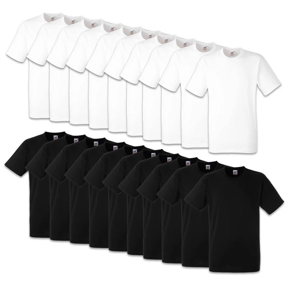 10er FRUIT OF THE LOOM T-SHIRT HEAVY COTTON S M L XL XXL 3XL SCHWERE QUALITÄT - Bild 1 von 1
