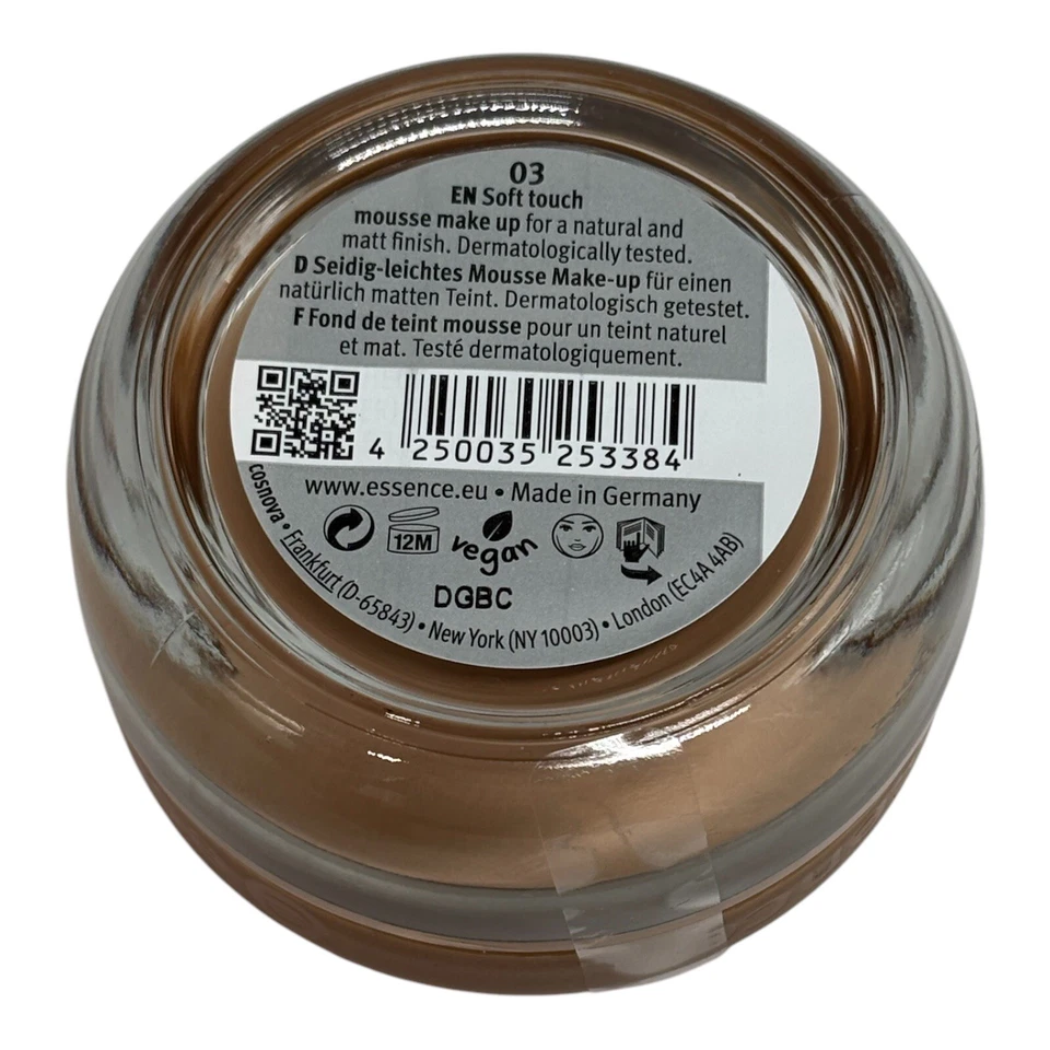 Essence Soft Touch Mousse Makeup, 16g ,Vegan 03 Matt Honey NEU - Bild 2 von 2