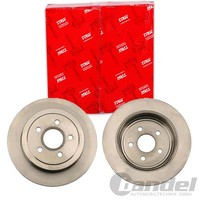 2X TRW Bremsscheiben 270Mm Voll Hinten Passend FÜR Chrysler PT Dodge Neon |