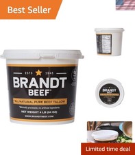 Brand Tallow   100 Pure Beef Tallow  64 oz 4 lb Tub for Cooking, Skincare, ...