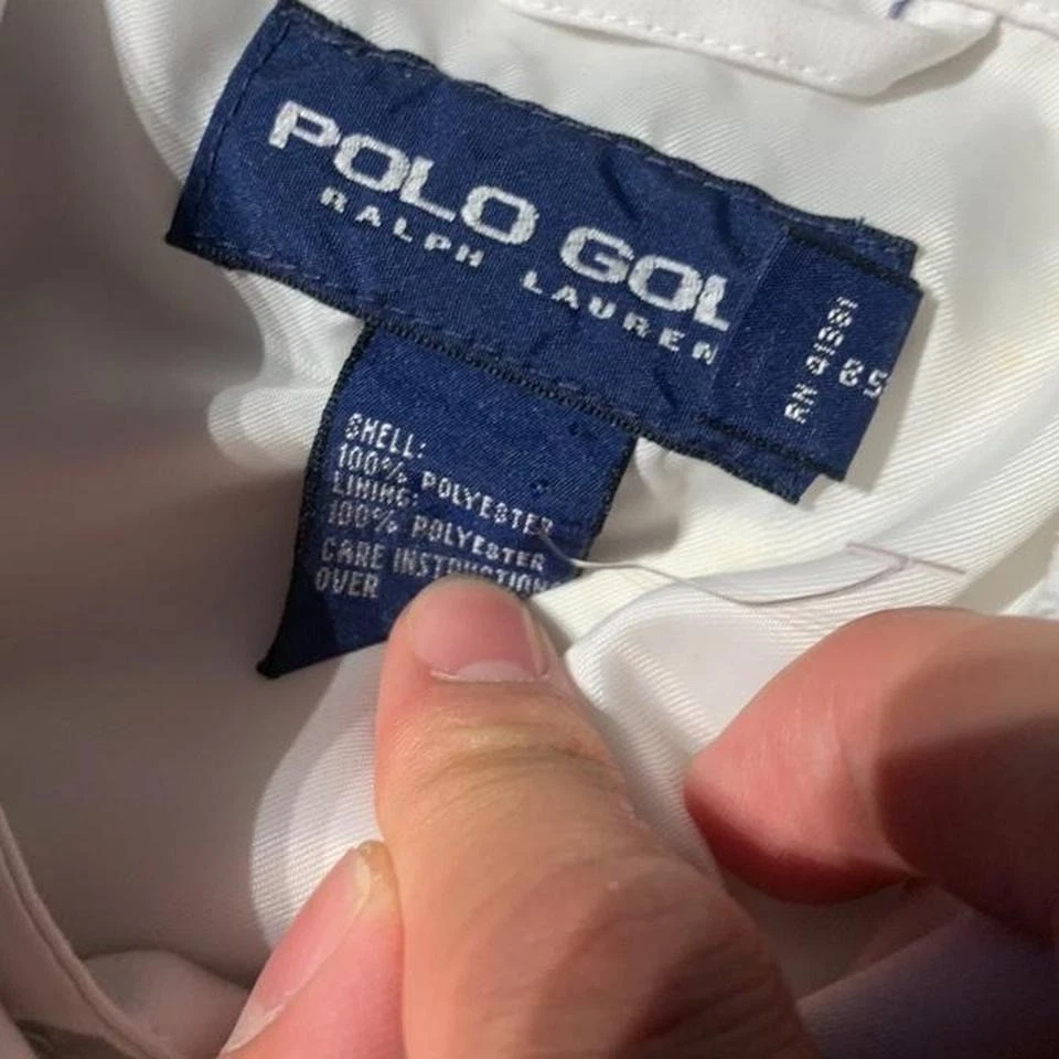 Vintage Polo Golf Harrington White Zip Up Jacket - Imagem 2 de 4