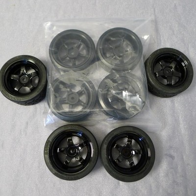 HPI Grip + Drift Räderset Reifen + Felge für Tamiya Kyosho HPI 1:10 Räder Set 